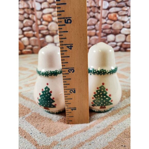 Vintage Christmas Tree Candlesticks/ Salt Pepper Shakers - Picture 12 of 14